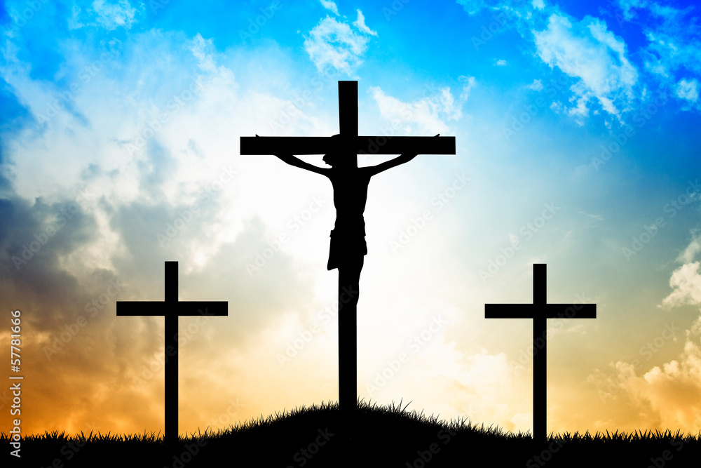 The cross in the light