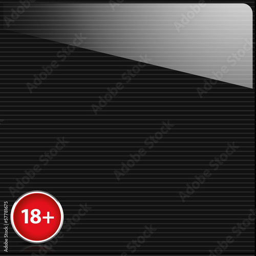 Camera backgroud with 18+ sign