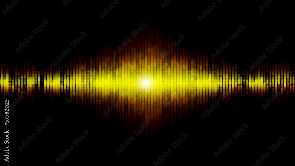 Abstract equalizer background yellow