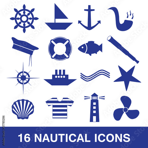 nautical icon collection eps10