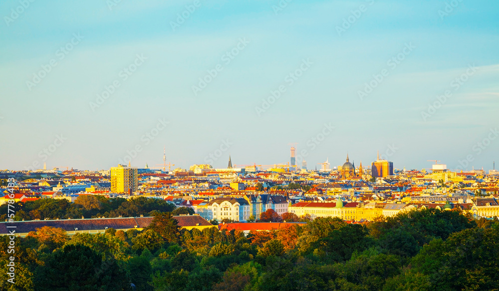 Obraz premium Overview of Vienna, Austria