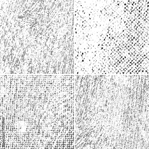 Grunge set stripe. Vector illustration.