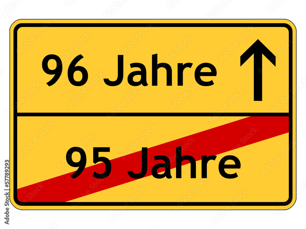 Naklejka premium 96. Geburtstag