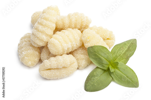 Uncooked freh gnocchi