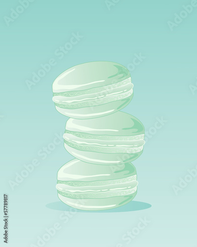 minty macaroons