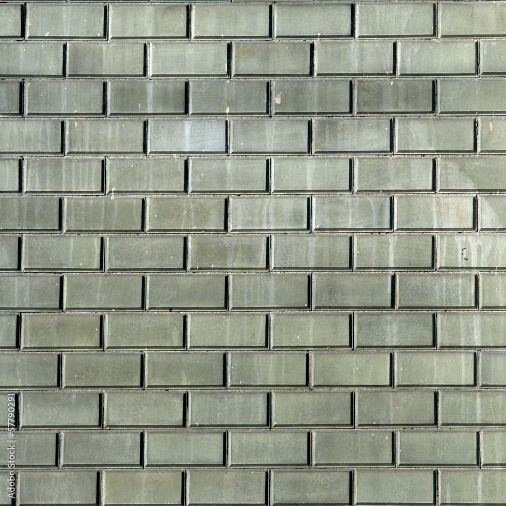 Obraz premium old green brick wall