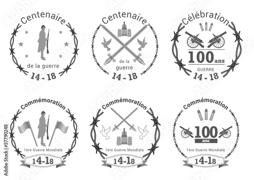 Ecusson barbelé 1ère guerre mondiale - commémoration