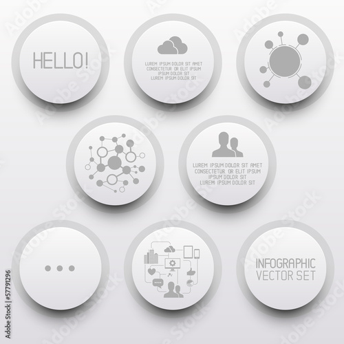 Clean Circle Infographic Elements