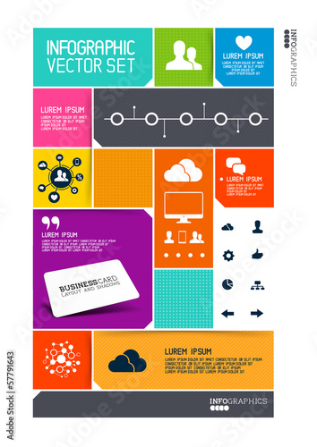 Modern Infographics Interface Vector