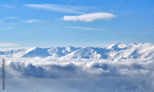 Winter landscape mountain