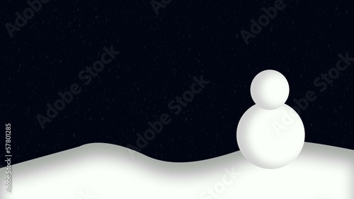 animazione con pupazzo di neve