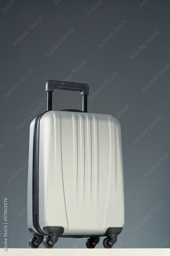 Compact Gray Suitcase Compact Gray Suitcase