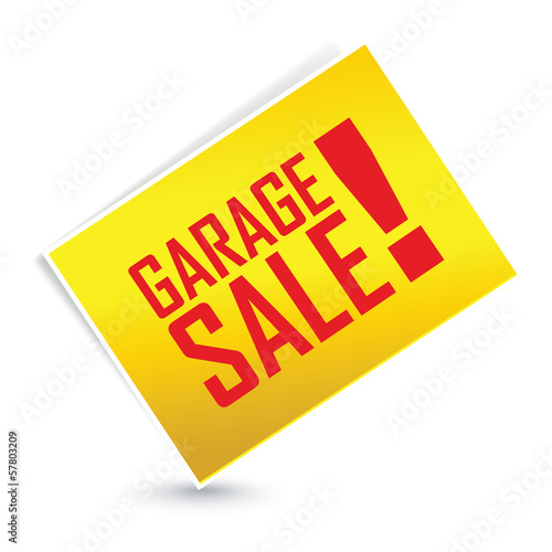 garage sale label