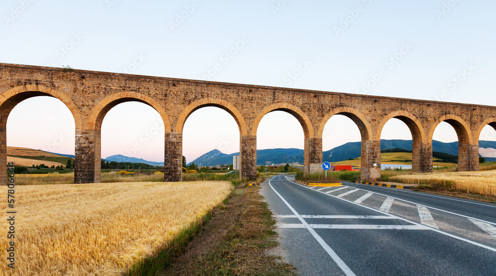 aqueduct near Pamplona. Navarre