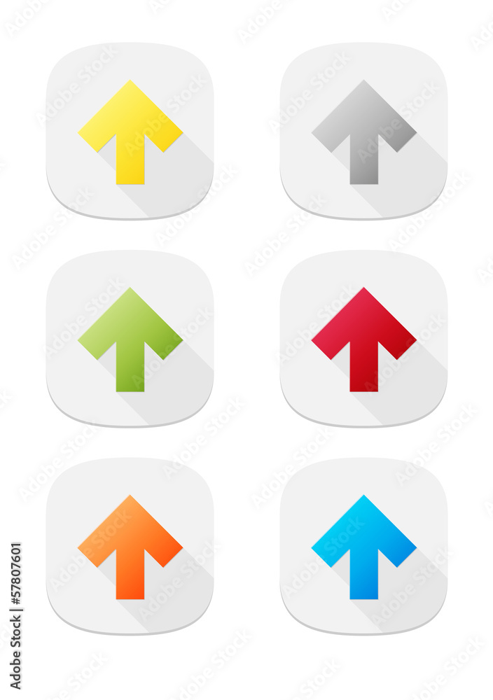 The set of arrow icons The set of arrow icons