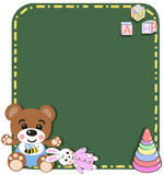 baby toys vector/illustration . Toys background. Template for