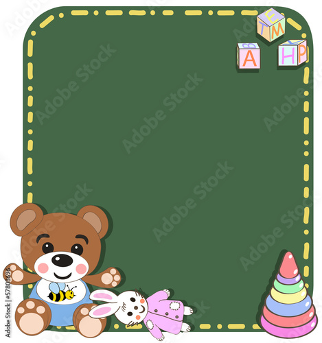 baby toys vector illustration . Toys background. Template for