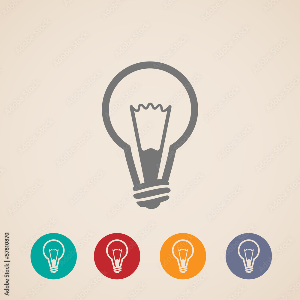 vector light bulb icons vector light bulb icons
