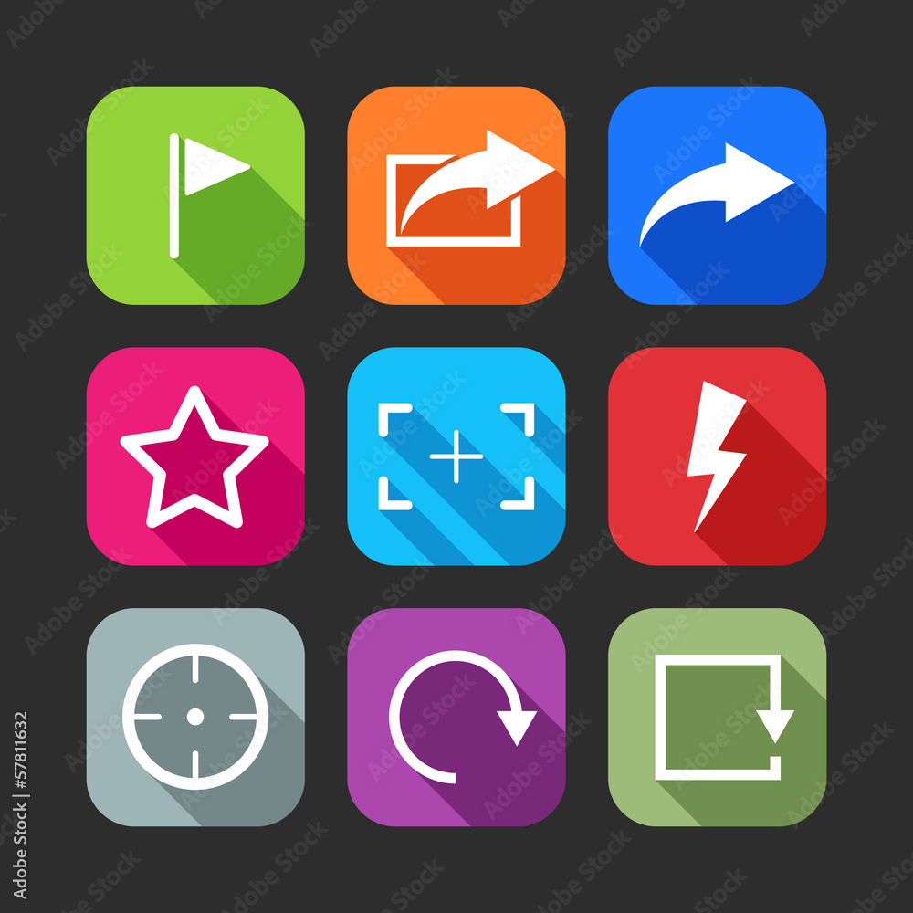 flat icons for web and mobile applications flat icons for web and mobile applications