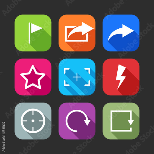 flat icons for web and mobile applications Free Download flat icons for web and mobile applications - GFXLoad
