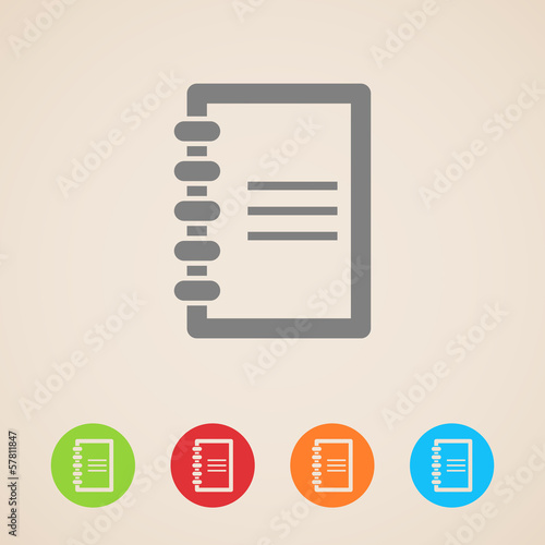 vector notepad icons