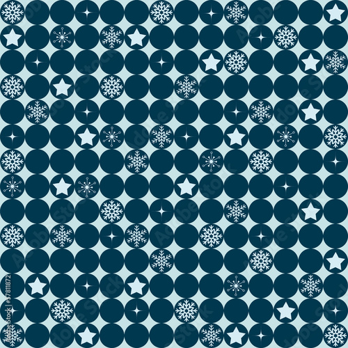 Vector background with repeating geometric circles with christma