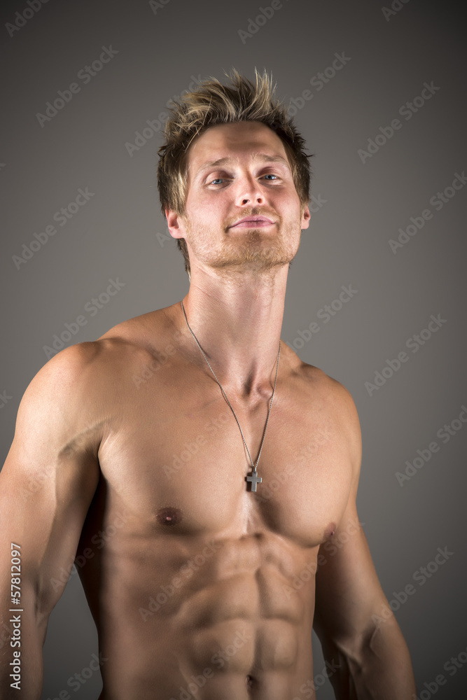 Blond athetic man Blond athetic man