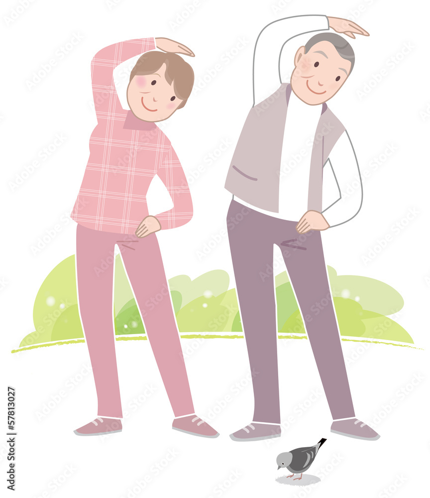 シニアの健康 外で体操 Stock イラスト Adobe Stock シニアの健康 外で体操 Stock イラスト Adobe Stock