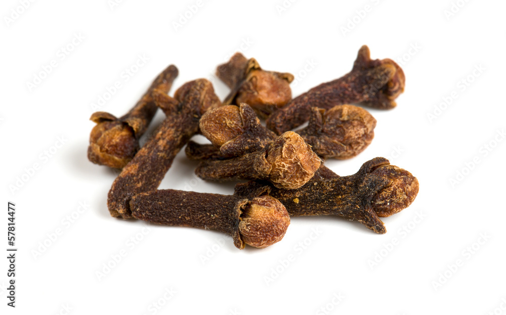 cloves isolated on white background cloves isolated on white background