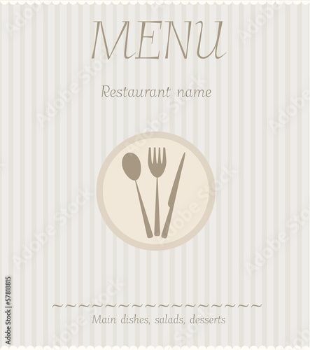 Menu template background