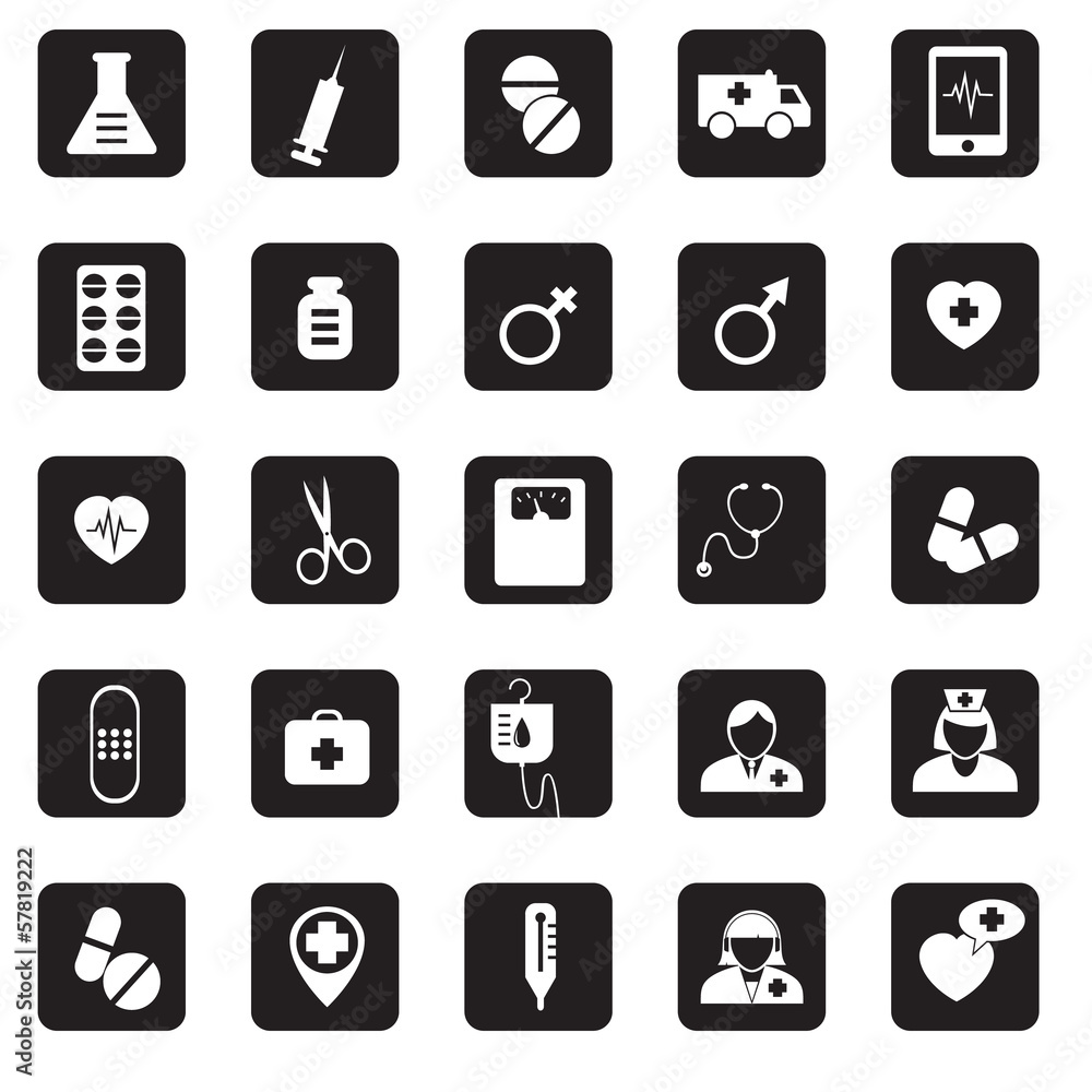 Medical and hospital service icon, vector format Medical and hospital service icon, vector format