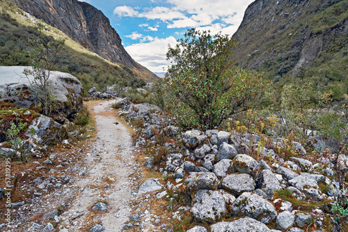 Trekking in the Andes photo