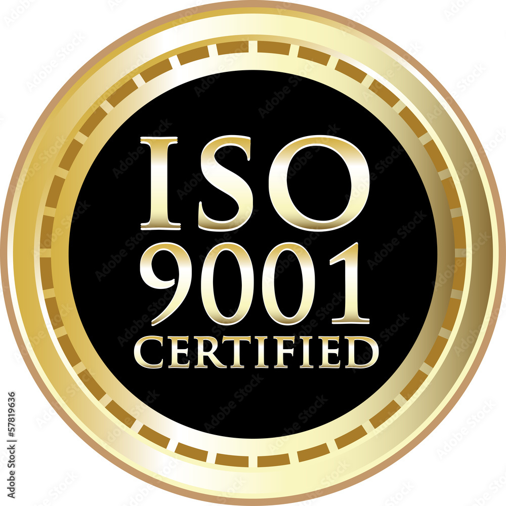 ISO 9001 Certified Black Emblem