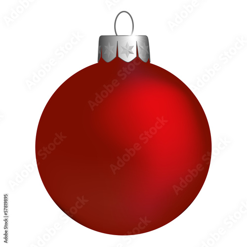 Christbaumkugel, rot