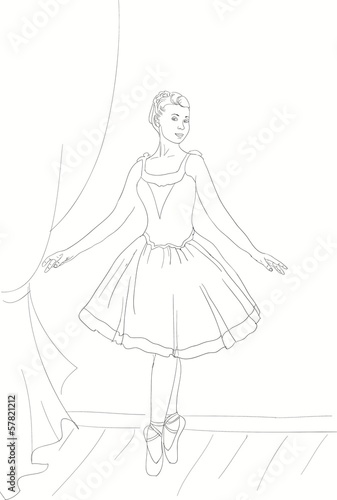 beautiful girl dancing