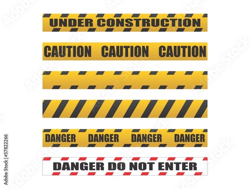Caution tapes, Danger tapes