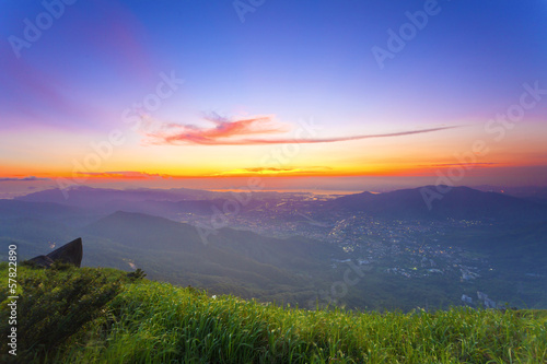 Colorful summer landscape at mountains