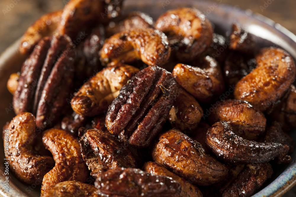 Brown Candied Caramelized Nuts Brown Candied Caramelized Nuts