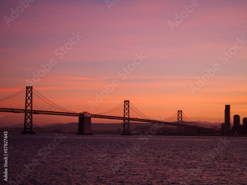 San Francisco side of Bay Bridge and downtown San Francisco at D © Eric BVD