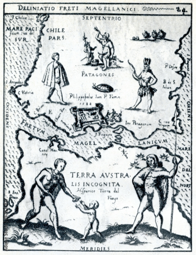 Strait of Magellan; 1626, Hulsius, Deliniatio Freti Magellanici