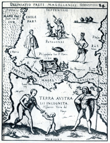 Strait of Magellan  1626  Hulsius  Deliniatio Freti Magellanici