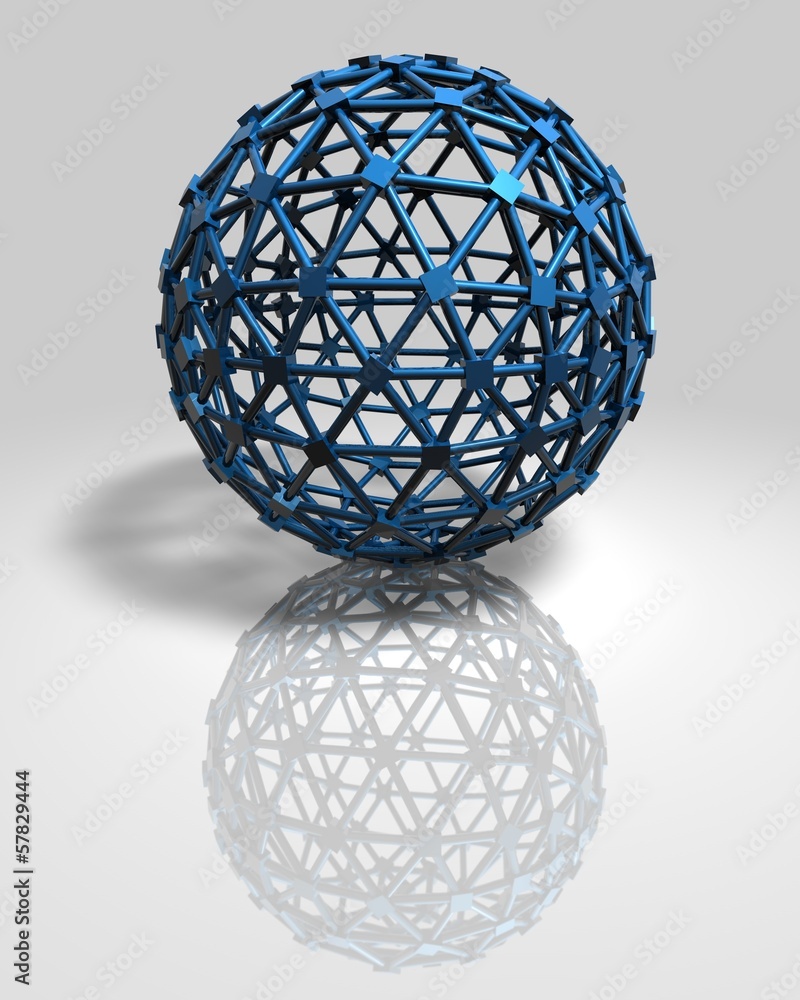 3d abstract blue ball modern technology concept background 3d abstract blue ball modern technology concept background