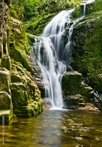 Famous Kamienczyk waterfall  Poland