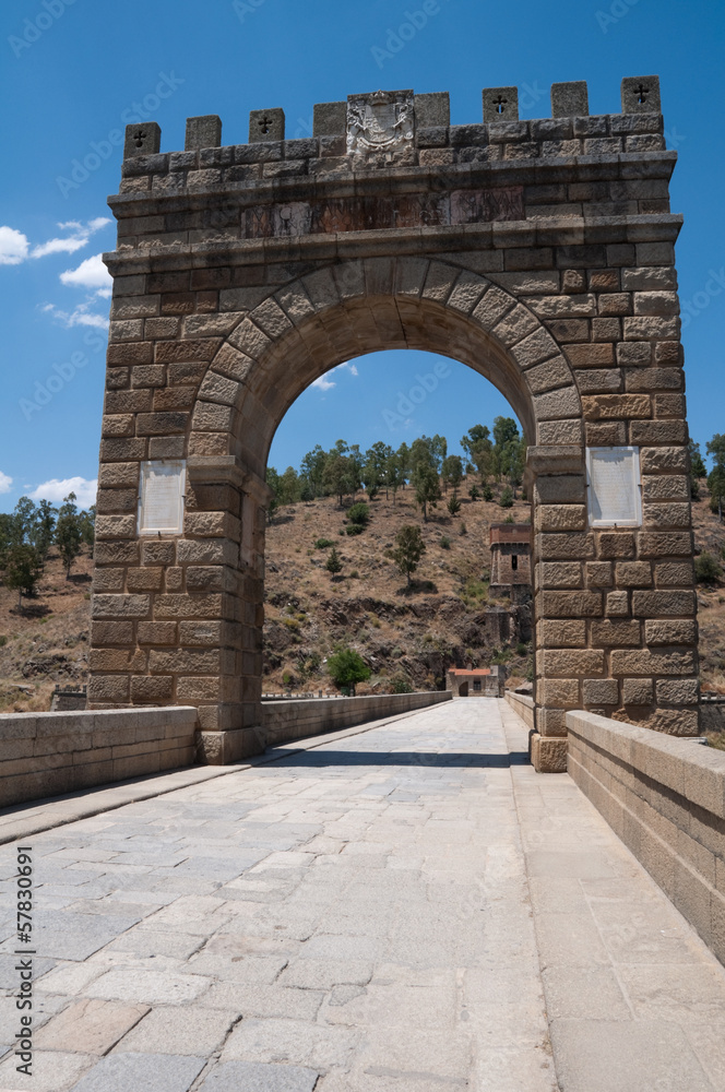 Roman bridge of Alcantara, Caceres Province, Extremadura (Spain)