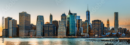 Panorama panoramę Nowego Jorku
