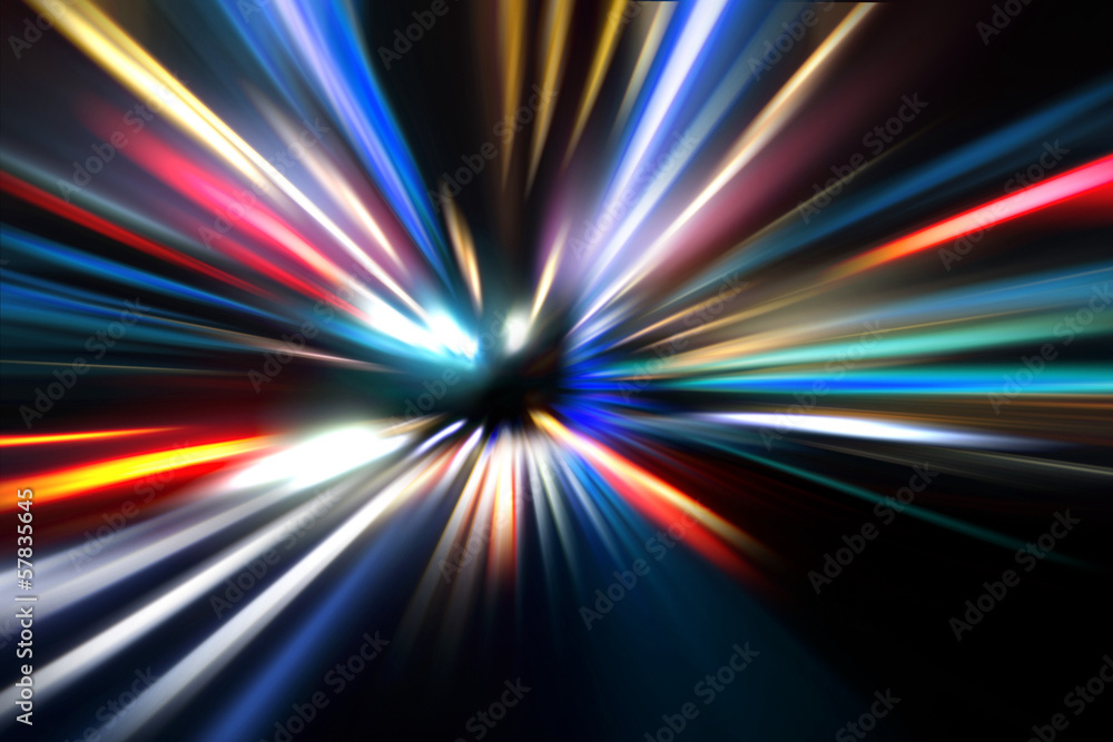 speed motion on night road speed motion on night road