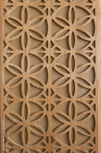 Wooden flower pattern