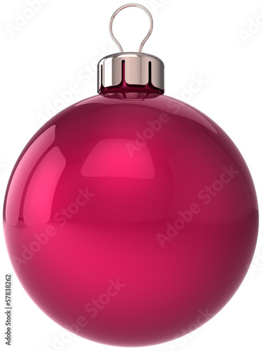 Christmas ball New Year bauble decoration red sphere