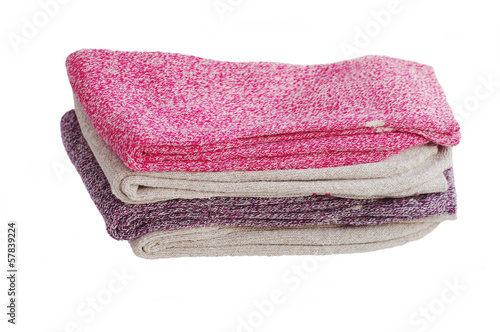 pile of warm woman socks