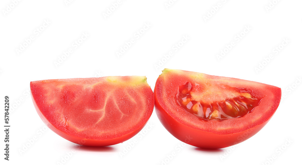 Segments of tomato.